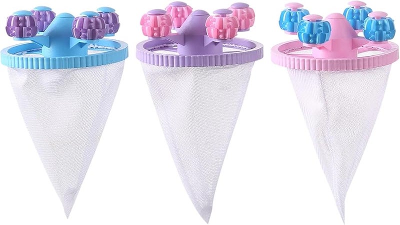 كيس شبكي أزرق للغسالة لاحتجاز الشعر وإزالة الوبر والجزيئات - Image 5